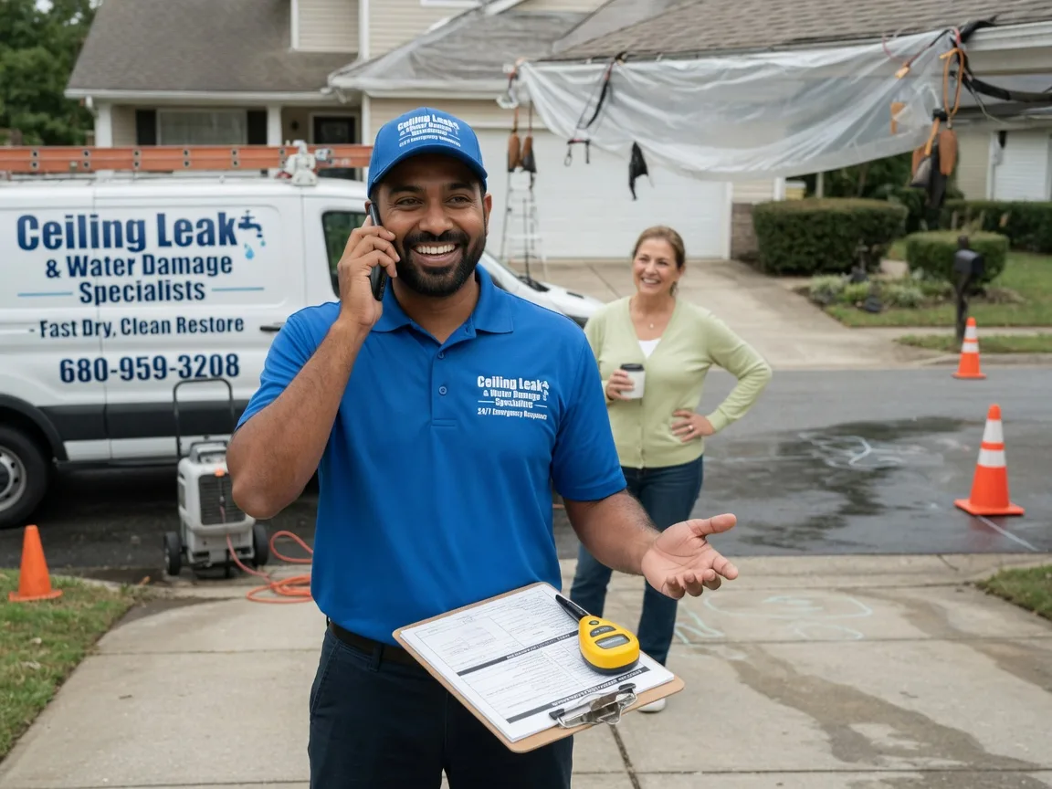 Ceiling Leak Cleanup Martinsville, OH FAQs